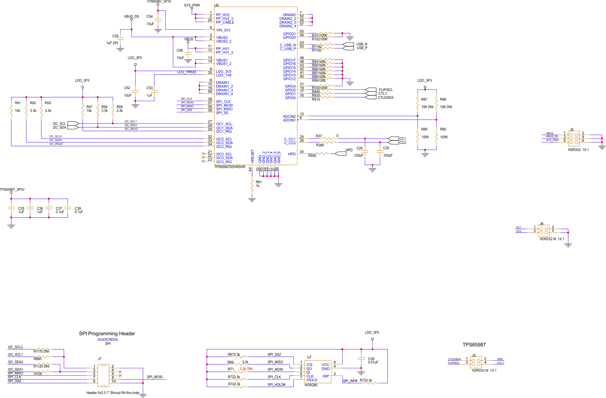 TUSB564Q1-EVM TUSB564-Q1 EVM 原理图（第 3 页）