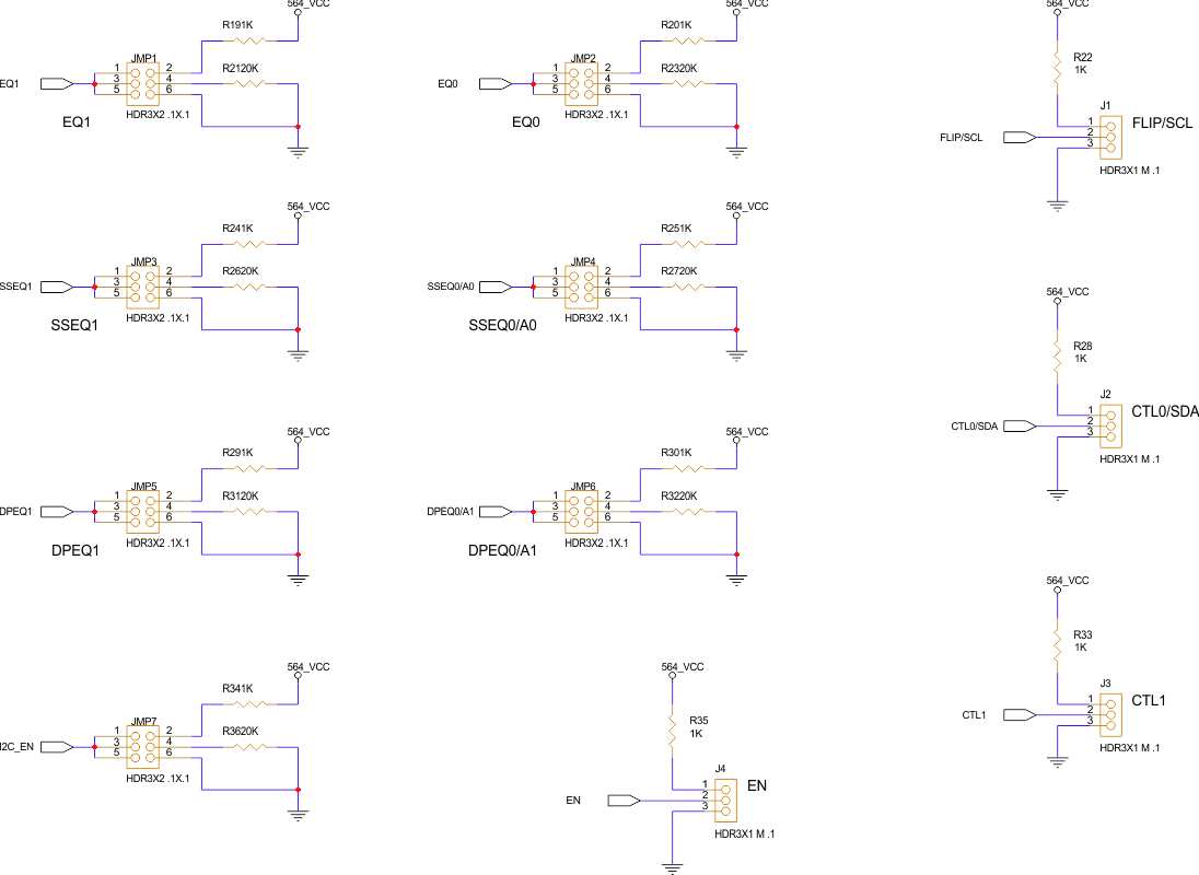 TUSB564Q1-EVM TUSB564-Q1 EVM 原理图（第 2 页）