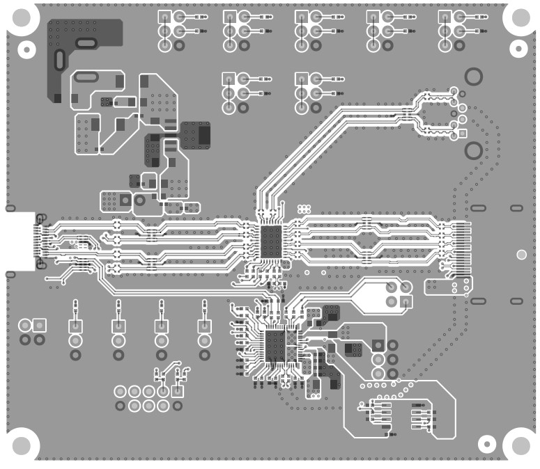 TUSB564Q1-EVM TUSB564-Q1 EVM PCB 第 1 层（顶部）