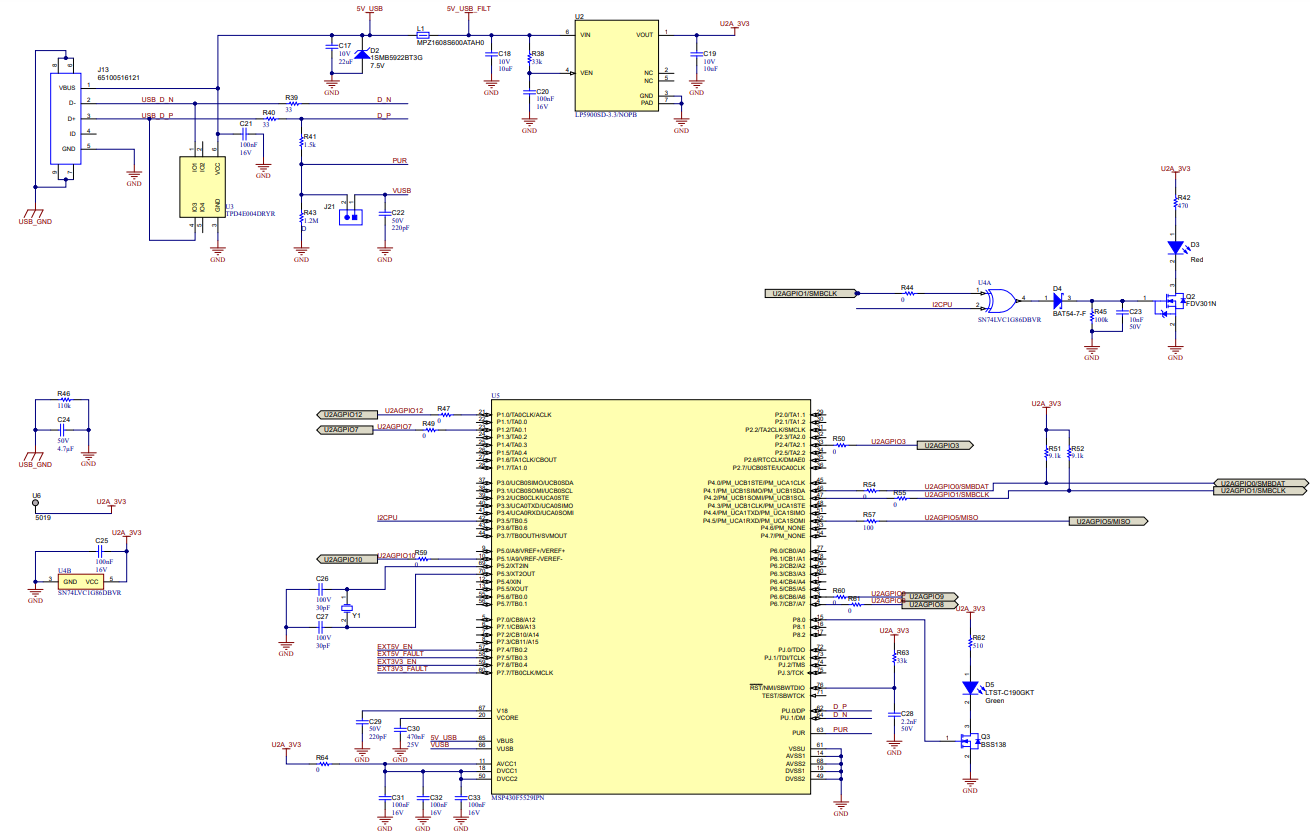 LMKDB1204EVM USB 原理图