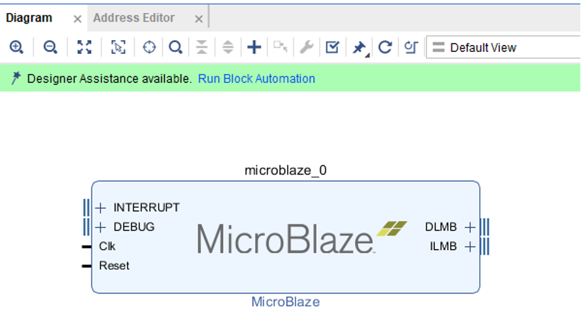 AFE7920 为 Microblaze 运行块自动化