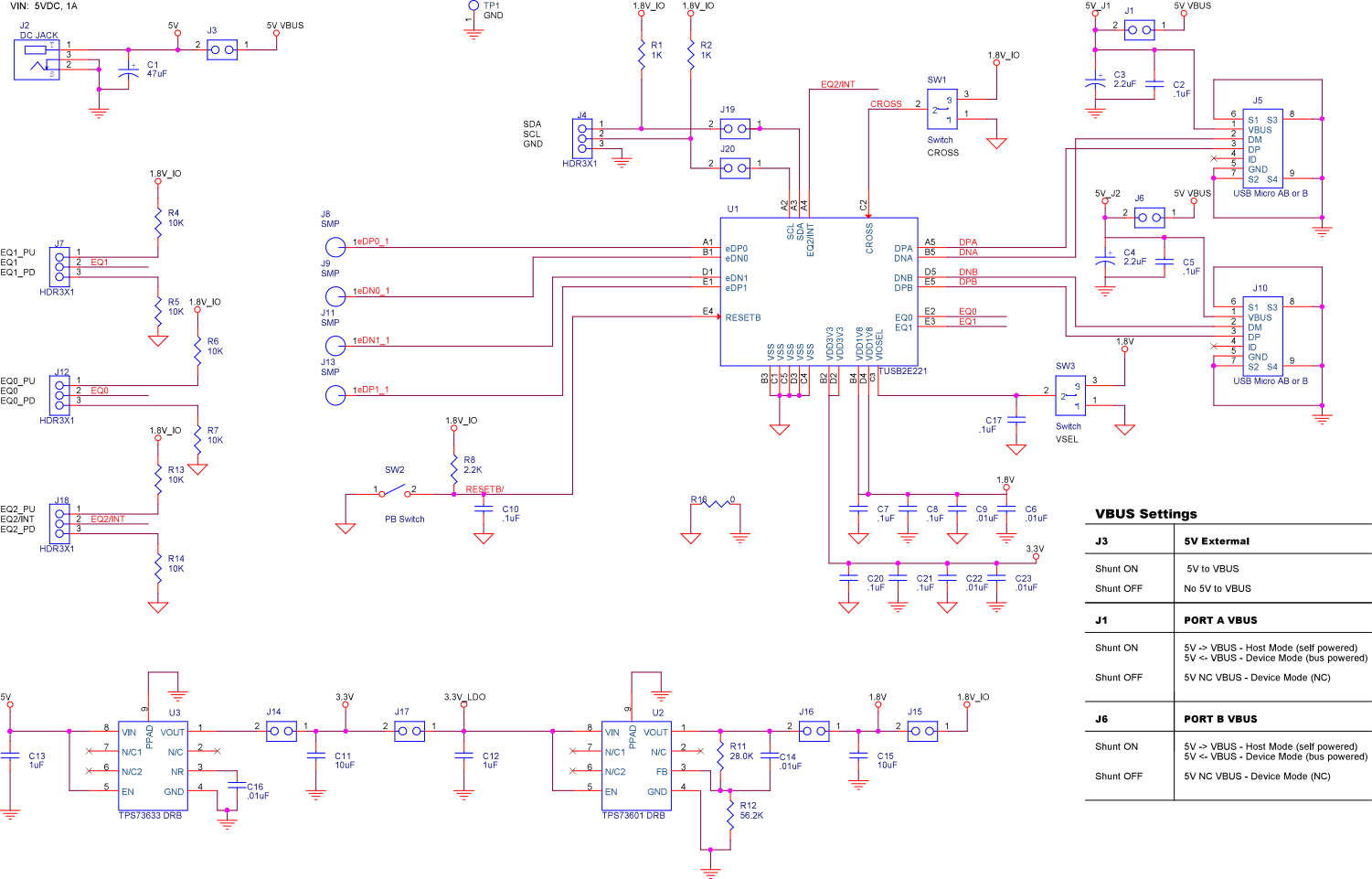 TUSB2E221EVM TUSB2E221EVM 原理图