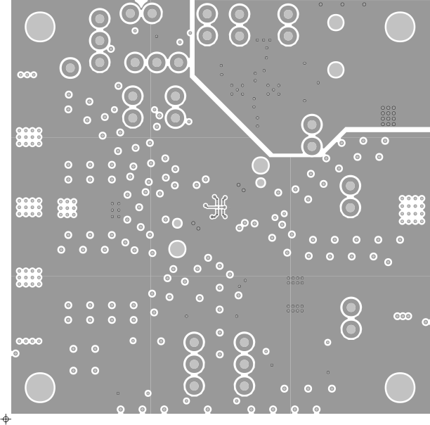 TUSB2E221EVM TUSB2E221EVM PCB 第 2 层（接地平面）