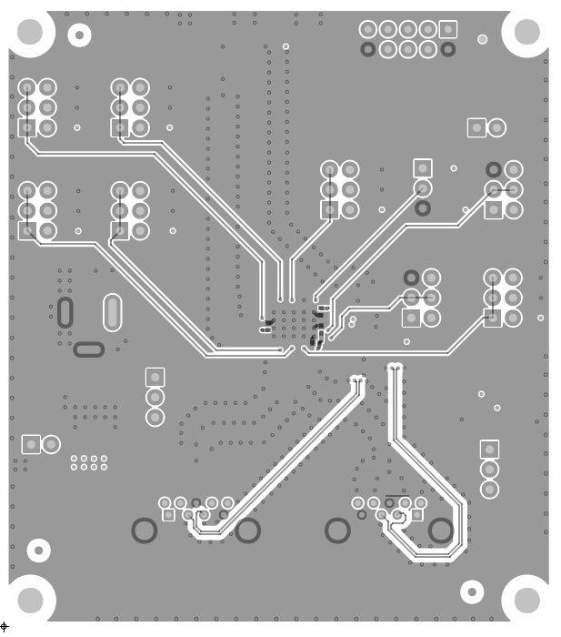 TUSB521Q1-EVM TUSB521Q1-EVM PCB 第 6 层（底部）