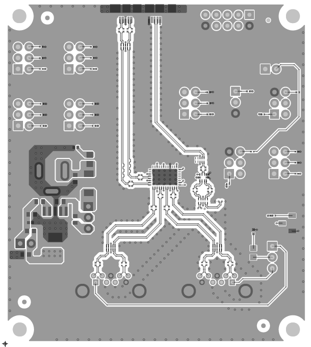 TUSB521Q1-EVM TUSB521Q1-EVM PCB 第 1 层（顶部）