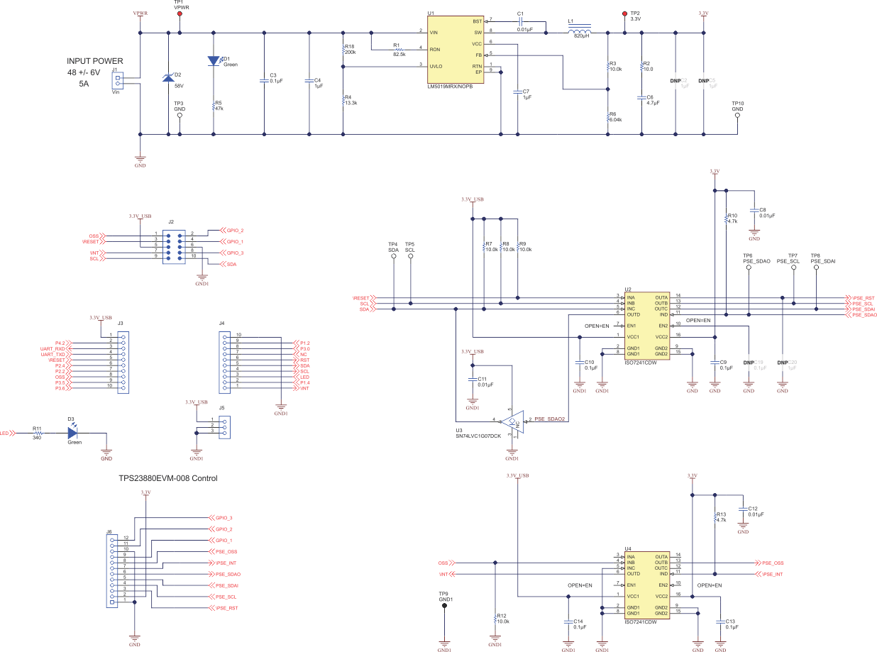 TPS23881B1EVM BOOST-PSEMTHR-007（主板）原理图：控制