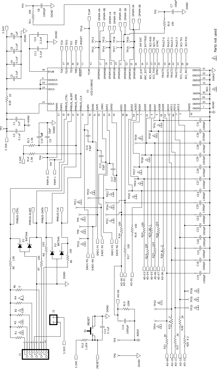  UCD3138CC64EVM-030 原理图