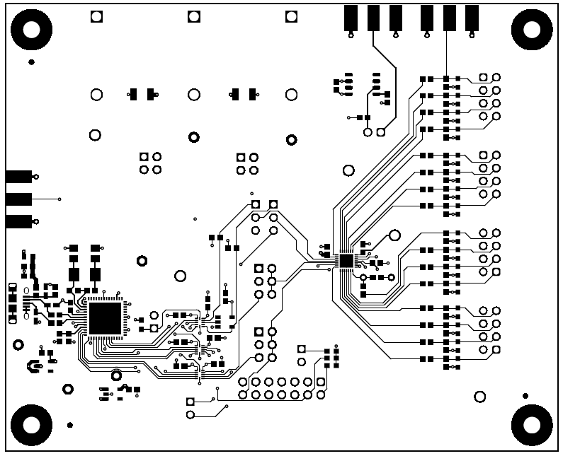 DAC80516EVM DAC80516EVM PCB 顶层布局