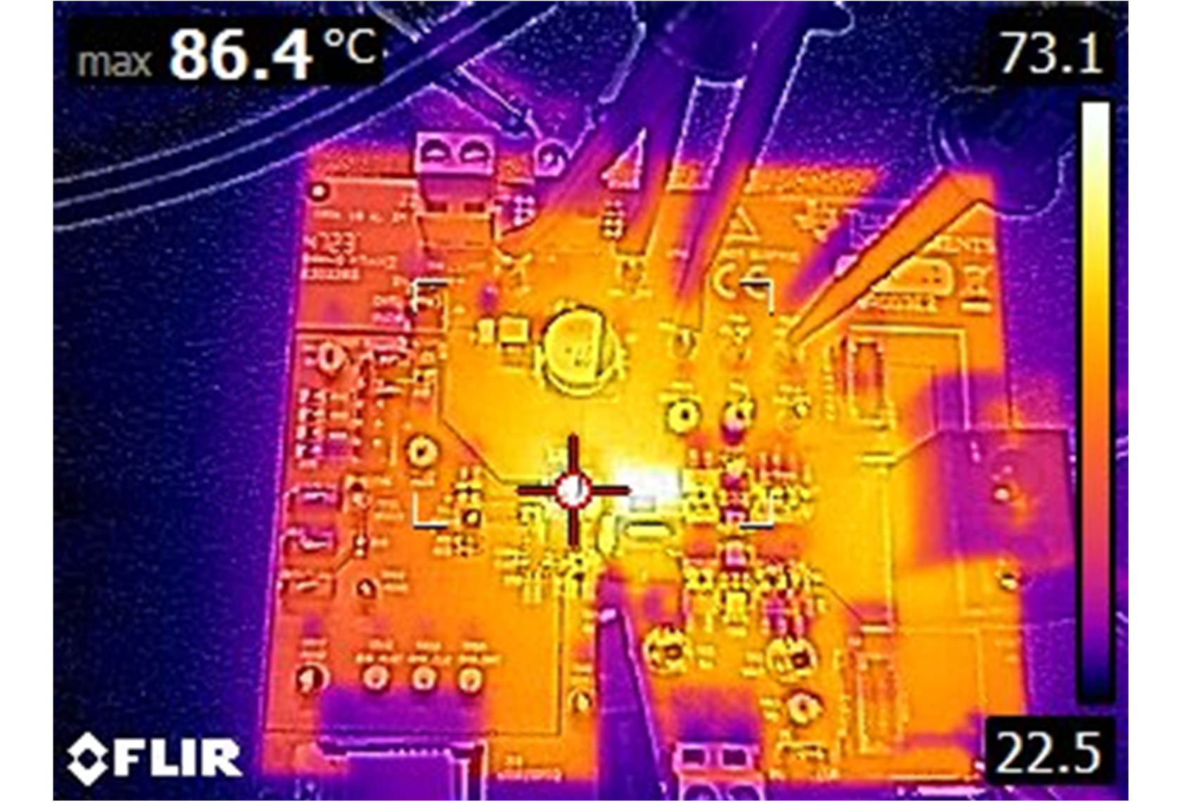 TPS544C27 热特性，600kHz FCCM，内部 LDO，35A 负载，无气流，浸泡 10 分钟