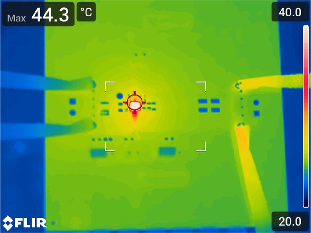 TPSM82813PEVM-062, TPSM82816PEVM-062 热性能（TPSM82813PEVM-062，VIN = 5V，VOUT = 1.8V，IOUT = 3A）