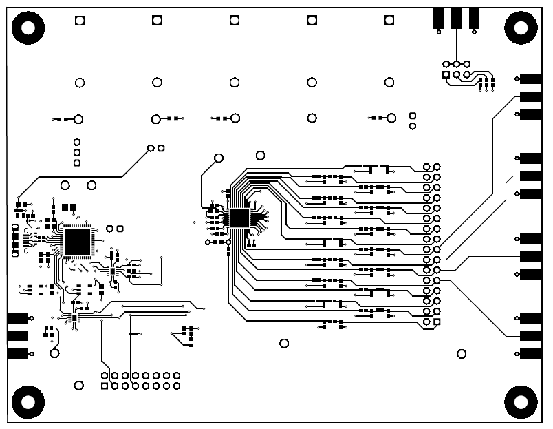 DAC81416-08EVM DAC81416-08EVM PCB 顶层布局