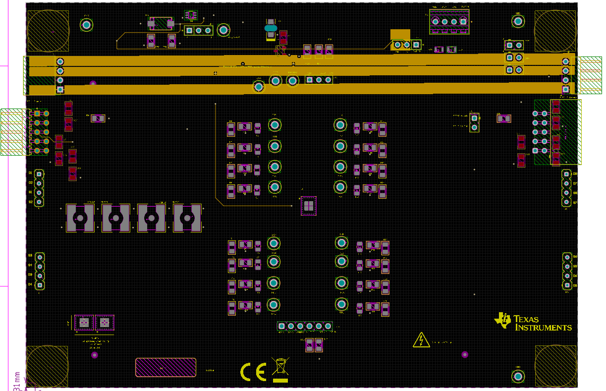 TMUXS7614DEVM TMUXS7614DEVM 电源层布局