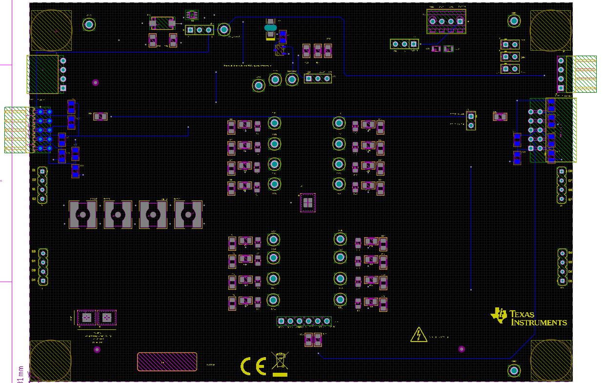 TMUXS7614DEVM TMUXS7614DEVM 底层布局