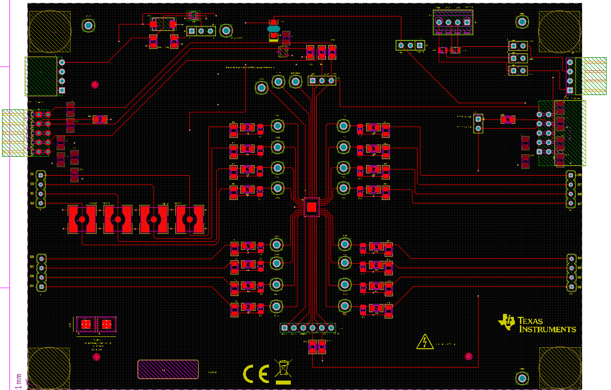 TMUXS7614DEVM TMUXS7614DEVM 顶层布局