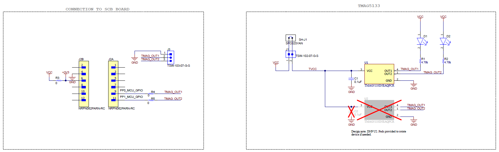 TMAG5233EVM TMAG5133EVM TMAG5133EVM 原理图