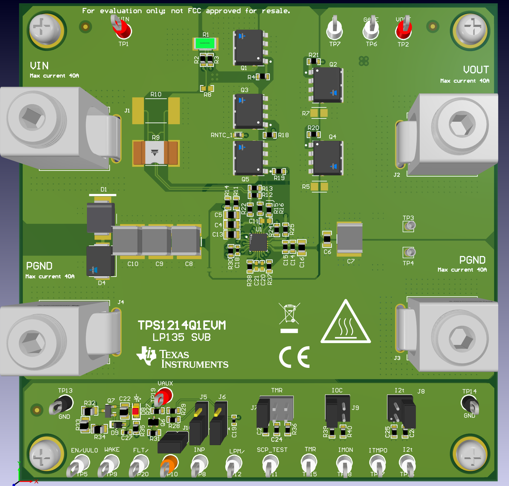 TPS1214Q1EVM 3D 视图