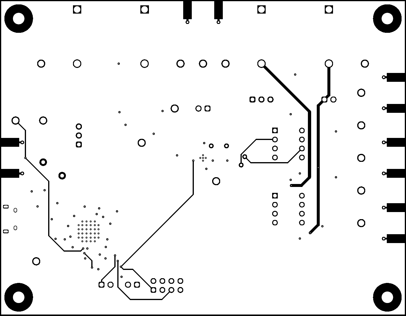 DAC883xEVM DAC8831EVM PCB 底层布局