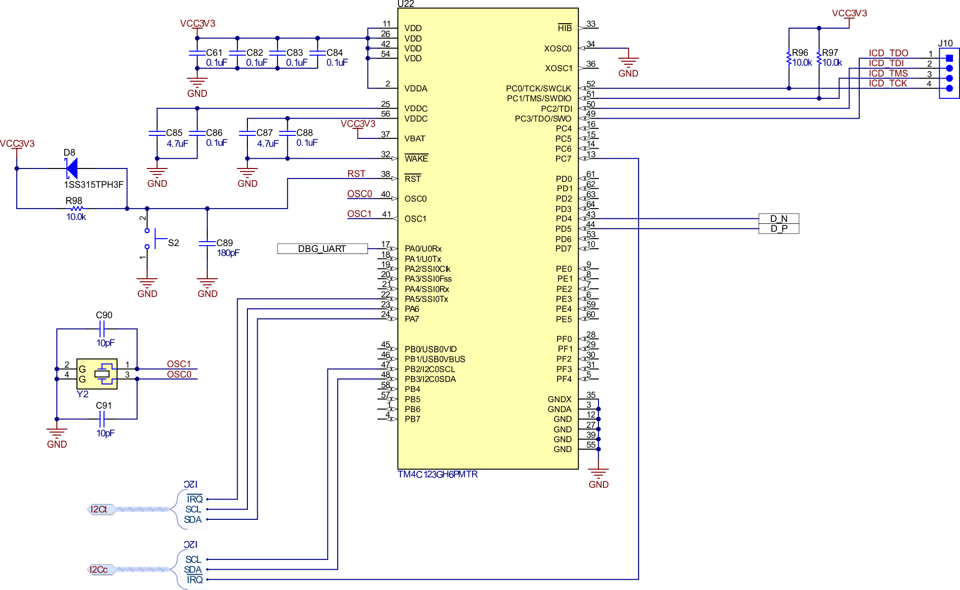 TPS26750EVM TIVA MCU