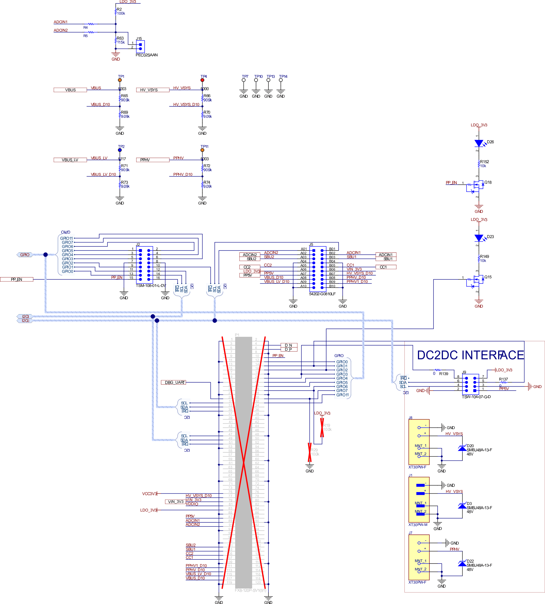 TPS26750EVM 连接器