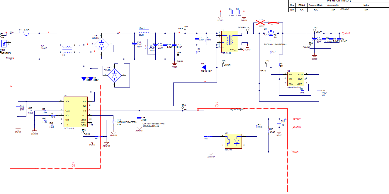 UCG28826EVM-093 UCG28826EVM-093 原理图