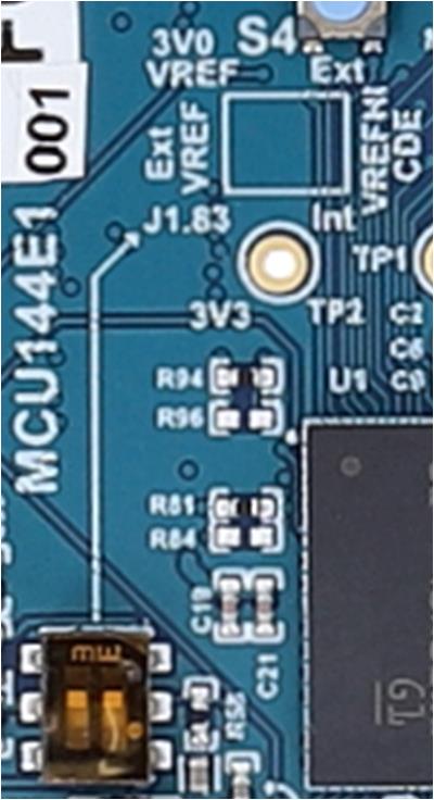 F29H85X-SOM-EVM ADCC/ADCD/ADCE VREF 模式开关 (S4)