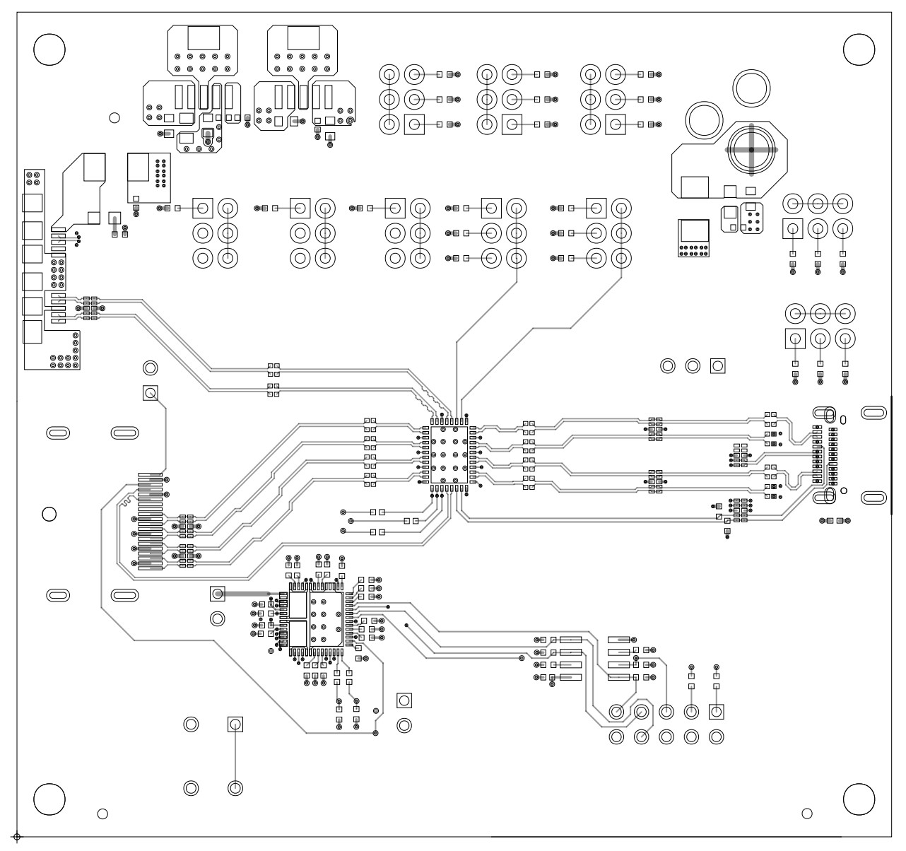 TUSB5461Q1-EVM TUSB5461-Q1 EVM PCB 第 1 层（顶部）