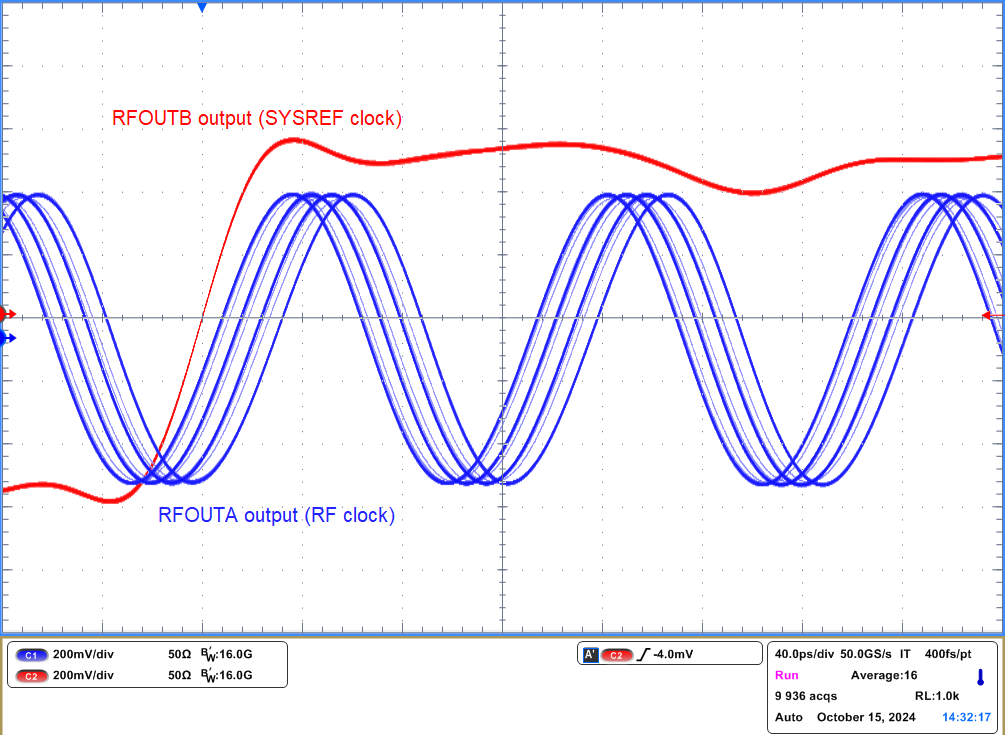 LMX2624SPEVM SYSREF 延迟