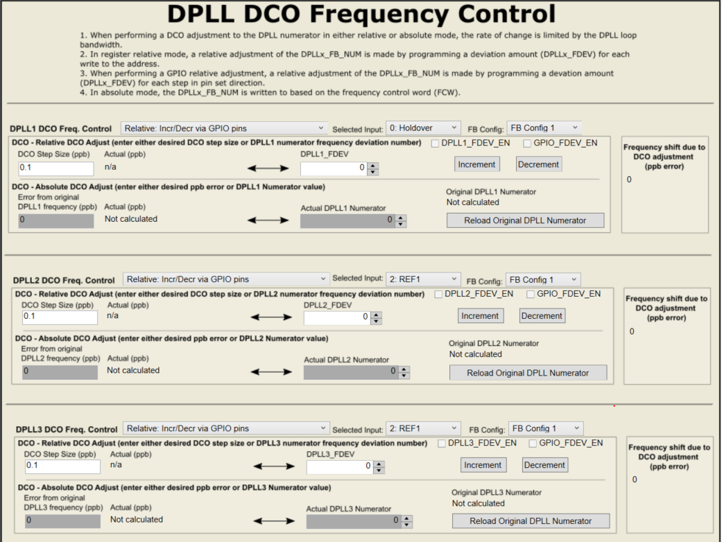 LMK5C33216AEVM DPLL DCO 控件