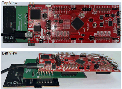 LP5899QDYYEVM LAUNCHXL-F280039C 和 LP5899EVM 连接