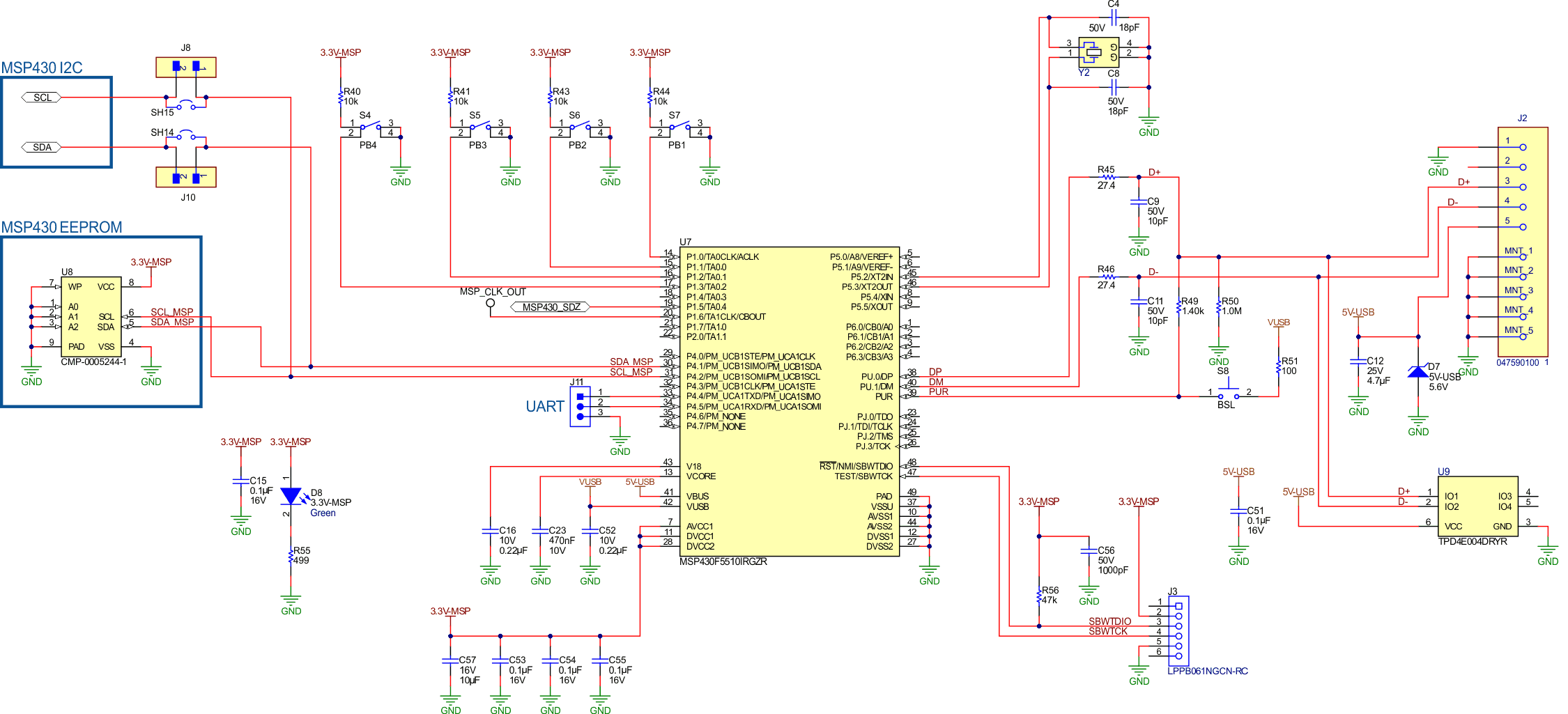 ULC1001 DRV2901 ULC1001-DRV-FL-EVM ULC1001-DRV290XEVM ULC1001-DRV290x EVM MSP430 原理图